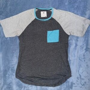 On The Byas grey and blue pocket tee men  Size L